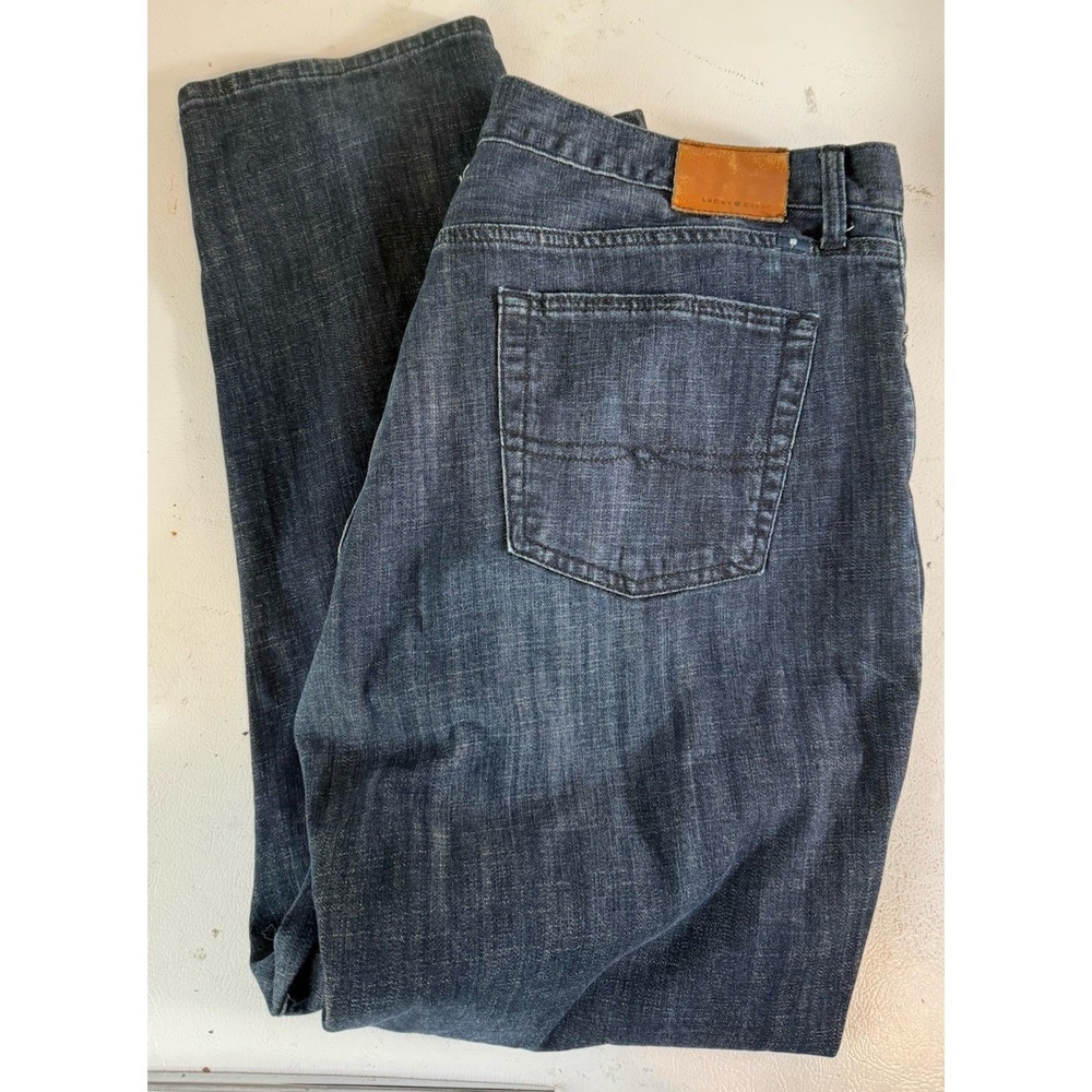 Lucky Brand 221 Original Straight Men's Jeans 40x32‎ dark READ DESCRIPTION